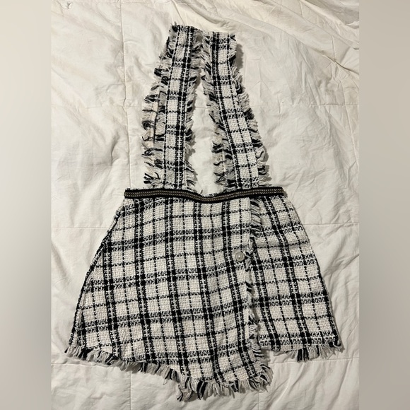 plaid romper - Picture 1 of 3